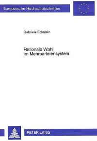 Book Cover for Rationale Wahl Im Mehrparteiensystem by Gabriele Eckstein