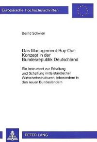 Book Cover for Das Management-Buy-Out-Konzept in Der Bundesrepublik Deutschland by Bernd Schwien