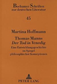 Book Cover for Thomas Manns Der Tod in Venedig by Martina Hoffmann