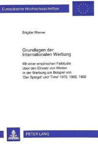 Book Cover for Grundlagen Der Internationalen Werbung by Brigitte Werner