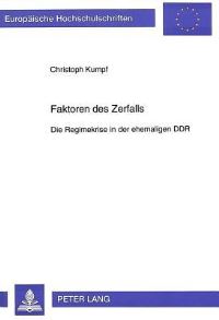 Book Cover for Faktoren Des Zerfalls by Christoph Kumpf