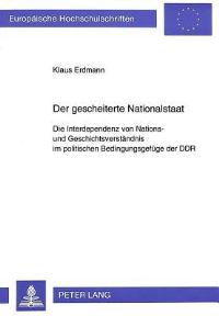 Book Cover for Der Gescheiterte Nationalstaat by Klaus Erdmann