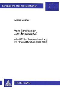 Book Cover for Vom Schriftsteller Zum Sprachsteller ? by Andrea Melcher