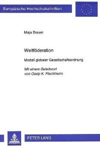 Book Cover for Weltfoderation by Maja Brauer