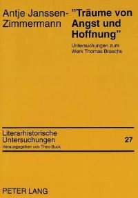 Book Cover for «Traume Von Angst Und Hoffnung>> by Antje JanssenZimmermann