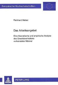 Book Cover for Das Arbeitsangebot by Reinhard Weber