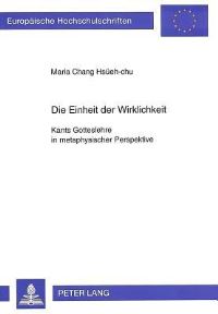 Book Cover for Die Einheit Der Wirklichkeit by Maria Chang Hsüehchu