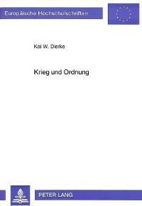 Book Cover for Krieg Und Ordnung by Kai W Dierke
