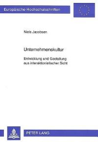 Book Cover for Unternehmenskultur by Niels Jacobsen
