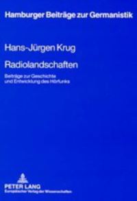 Book Cover for Radiolandschaften by HansJürgen Krug