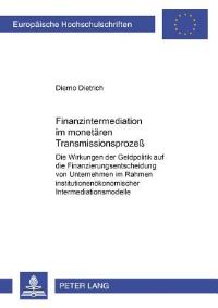 Book Cover for Finanzintermediation Im Monetaren Transmissionsprozeß by Diemo Dietrich