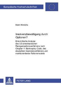 Book Cover for Insolvenzbewaltigung Durch Optionen? by Mark Hinrichs