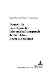 Book Cover for Deutsch Als Fremdsprache by Roland Forster, Claus Altmayer