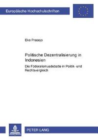 Book Cover for Politische Dezentralisierung in Indonesien by Eko Prasojo
