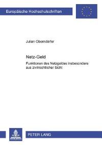 Book Cover for Netz-«Geld>> by Julian Oberndörfer