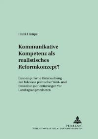 Book Cover for Kommunikative Kompetenz Als Realistisches Reformkonzept? by Frank Hampel