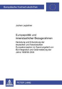 Book Cover for Europapolitik Und Innerstaatlicher Bezugsrahmen by Jochen Legleitner