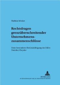 Book Cover for Rechtsfragen Grenzuberschreitender Unternehmenszusammenschlusse by Mathias Stöcker