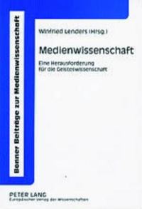 Book Cover for Medienwissenschaft by Winfried Lenders