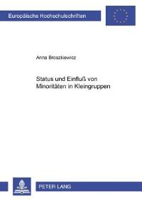 Book Cover for Status Und Einfluß Von Minoritaten in Kleingruppen by Anna Broszkiewicz