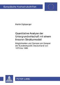 Book Cover for Quantitative Analyse Der Untergrundwirtschaft Mit Einem Linearen Strukturmodell by Martin Eiglsperger