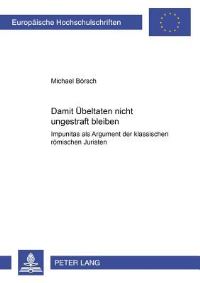 Book Cover for Damit Ubeltaten Nicht Ungestraft Bleiben by Michael Börsch