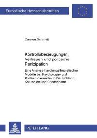 Book Cover for Kontrolluberzeugungen, Vertrauen Und Politische Partizipation by Carsten Schmidt