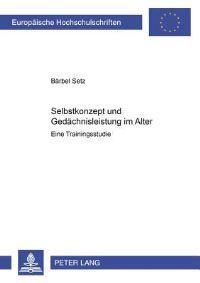 Book Cover for Selbstkonzept Und Gedachtnisleistung Im Alter by Bärbel Setz