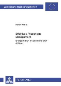 Book Cover for Effektives Pflegeheim-Management by Martin Krane