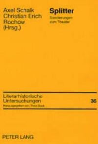 Book Cover for Splitter by Axel Schalk, Christian Erich Rochow