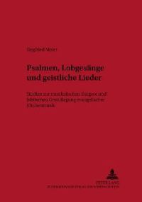 Book Cover for Psalmen, Lobgesänge Und Geistliche Lieder by Siegfried Meier