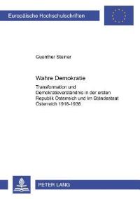 Book Cover for Wahre Demokratie? by Guenther Steiner