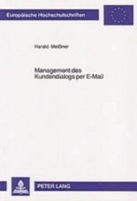 Book Cover for Management Des Kundendialogs Per E-Mail by Harald Meißner