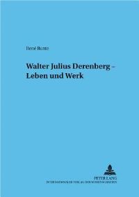 Book Cover for Walter Julius Derenberg - Leben Und Werk by René Runte