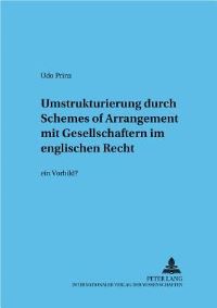 Book Cover for Umstrukturierung Durch Schemes of Arrangement Mit Gesellschaftern Im Englischen Recht by Udo Prinz