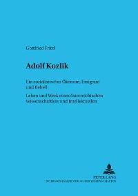 Book Cover for Adolf Kozlik by Gottfried Fritzl
