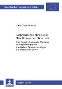 Book Cover for Fachmenschen Ohne Geist, Genußmenschen Ohne Herz by Maria Cristina Puricelli