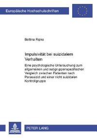 Book Cover for Impulsivitat Bei Suizidalem Verhalten by Bettina Ripke