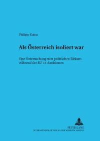 Book Cover for Als Österreich Isoliert War by Philipp Kainz