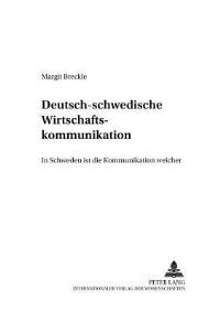 Book Cover for Deutsch-Schwedische Wirtschaftskommunikation by Margit Breckle