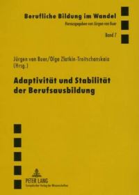 Book Cover for Adaptivitat Und Stabilitat Der Berufsausbildung by Olga ZlatkinTroitschanskaia, Jürgen van Buer