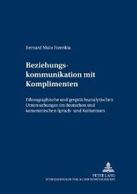 Book Cover for Beziehungskommunikation Mit Komplimenten by Bernard Mulo Farenkia