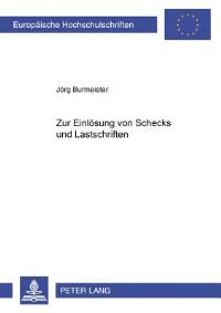 Book Cover for Zur Einlosung Von Schecks Und Lastschriften by Jörg Burmeister