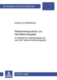 Book Cover for Wettbewerbsaufsicht Und Verhaltnismaßigkeit by Albrecht von Breitenbuch