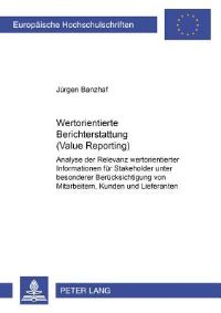 Book Cover for Wertorientierte Berichterstattung (Value Reporting) by Jürgen Banzhaf