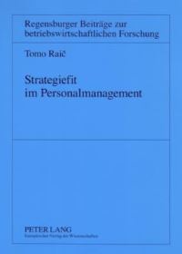 Book Cover for Strategiefit Im Personalmanagement by Tomo Raic