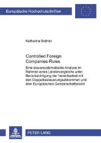Book Cover for Controlled Foreign Companies-Rules by Katharina Brähler