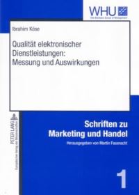 Book Cover for Qualitat Elektronischer Dienstleistungen by Ibrahim Köse