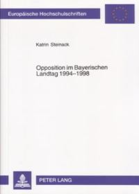Book Cover for Opposition Im Bayerischen Landtag 1994-1998 by Katrin Steinack