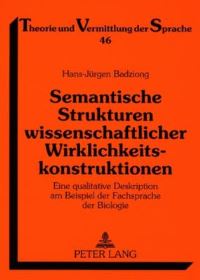 Book Cover for Semantische Strukturen Wissenschaftlicher Wirklichkeitskonstruktionen by HansJürgen Badziong